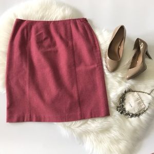 LOFT Pink Pencil Skirt